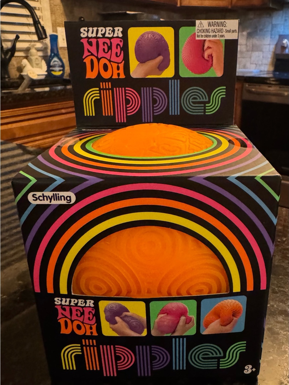 Schylling Super Nee Doh Ripples Sensory Toy - Orange